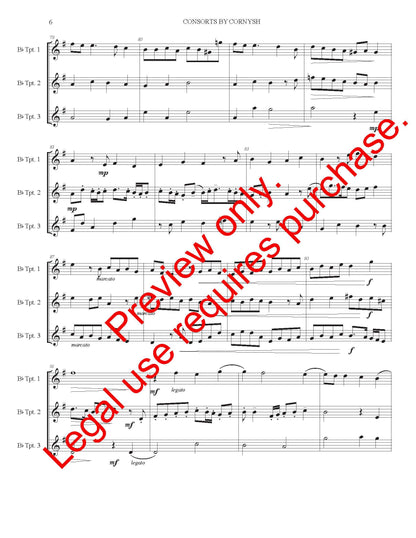 Consorts By Cornish for Trumpet Trio