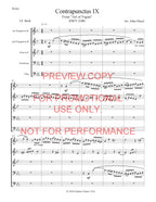 Contrapunctus IX from Bach's Art of Fugue for Brass Quintet
