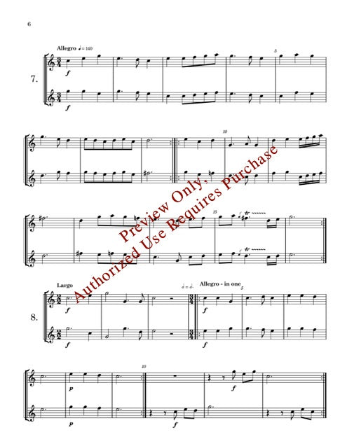 Eight Duets for Trumpets or Horns