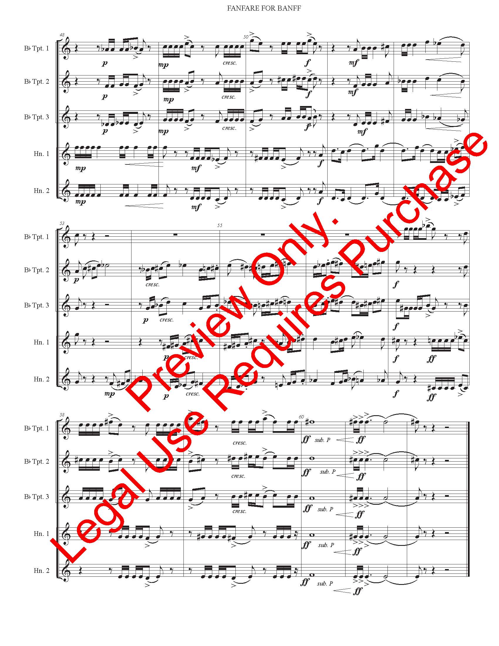 Fanfare for Banff (Brass Ensemble)