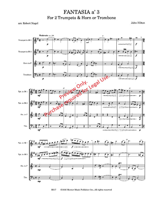 Fantasia a '3 for Brass Trio