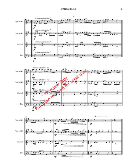 Fantasia a '3 for Brass Trio