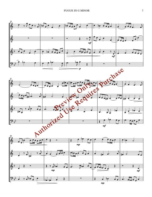 The Fugal Handel, for Brass Quartet