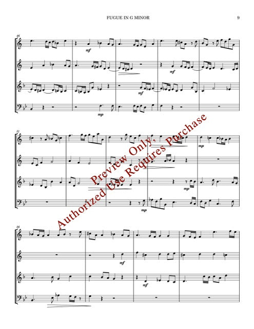 The Fugal Handel, for Brass Quartet