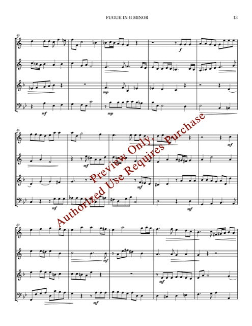 The Fugal Handel, for Brass Quartet