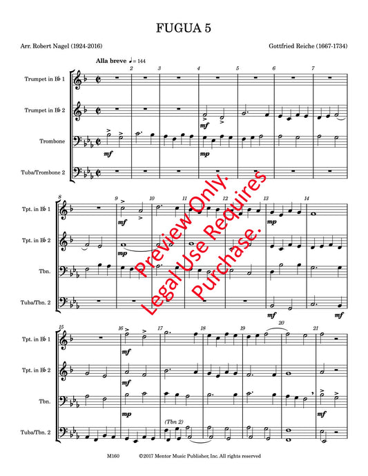 Fuga 5 for Brass Quartet