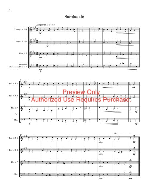 Fugue for Three - for Brass Trio