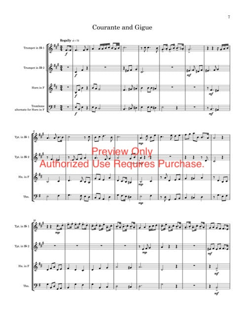 Fugue for Three - for Brass Trio