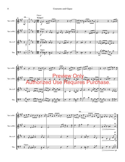 Fugue for Three - for Brass Trio