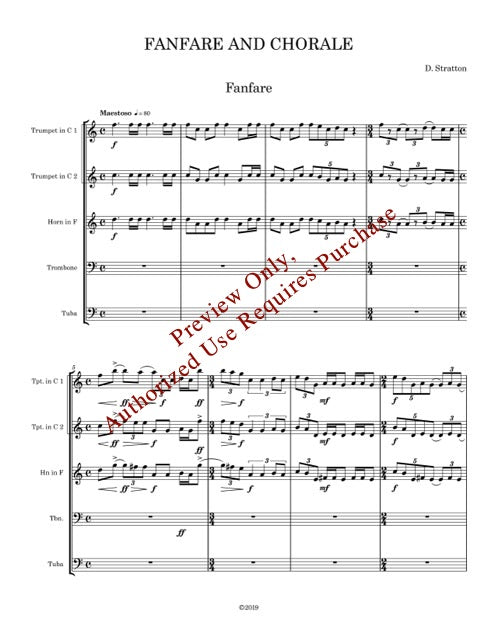 Fanfare and Chorale for Brass Quintet