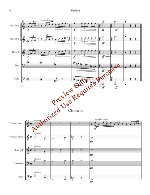 Fanfare and Chorale for Brass Quintet