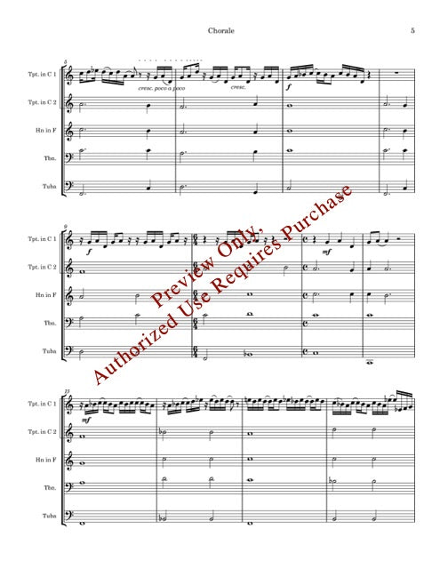 Fanfare and Chorale for Brass Quintet