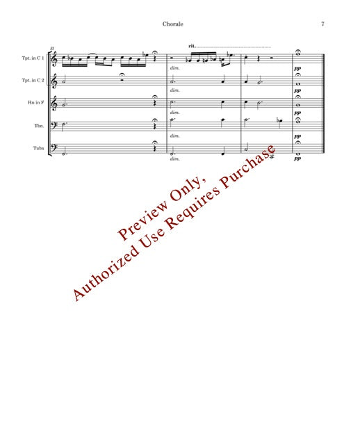Fanfare and Chorale for Brass Quintet