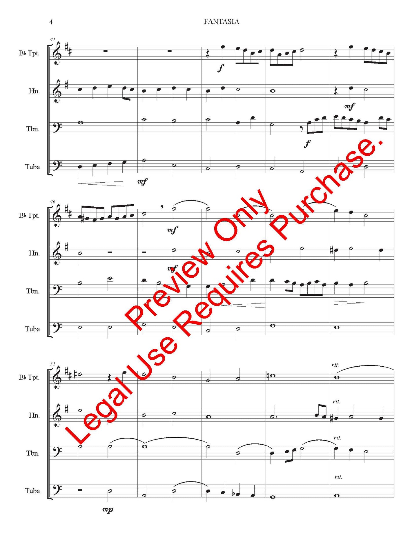 Fantasia for Brass