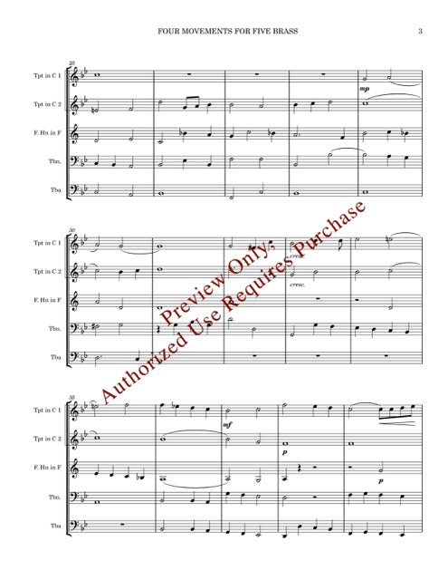 Four Movements for Five Brass (de Grigny)