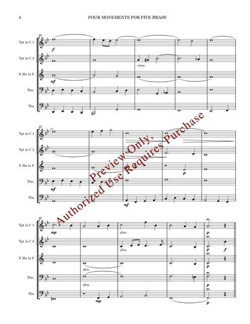 Four Movements for Five Brass (de Grigny)