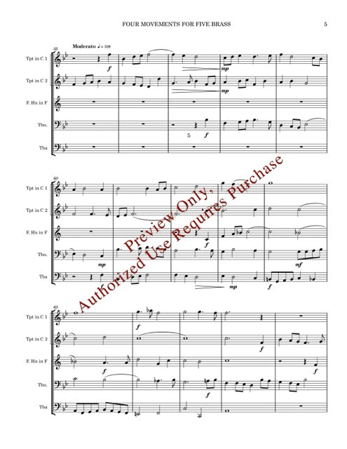 Four Movements for Five Brass (de Grigny)