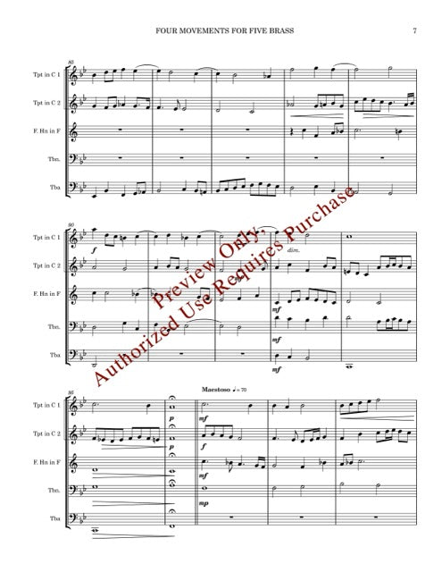 Four Movements for Five Brass (de Grigny)