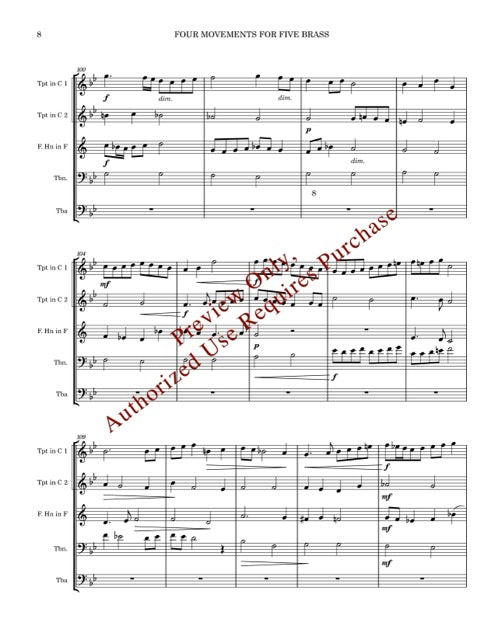 Four Movements for Five Brass (de Grigny)