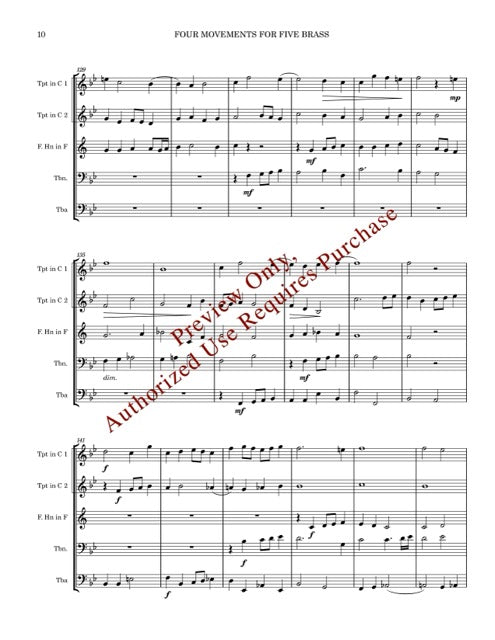 Four Movements for Five Brass (de Grigny)