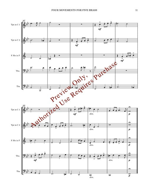 Four Movements for Five Brass (de Grigny)