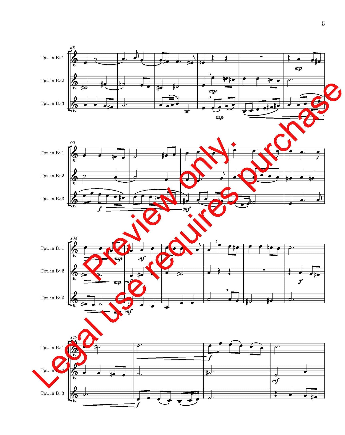 Baroque Trio for Three Trumpets