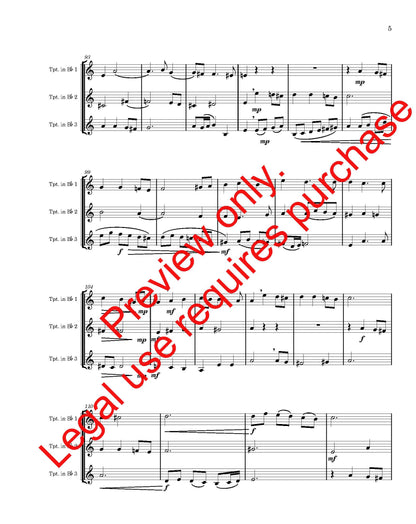 Baroque Trio for Three Trumpets