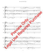 Gloria and Chromatic Fugue for Brass Quartet
