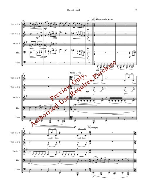 Golden Suite for Brass Quintet