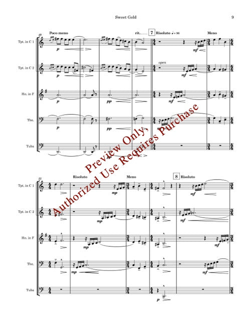 Golden Suite for Brass Quintet