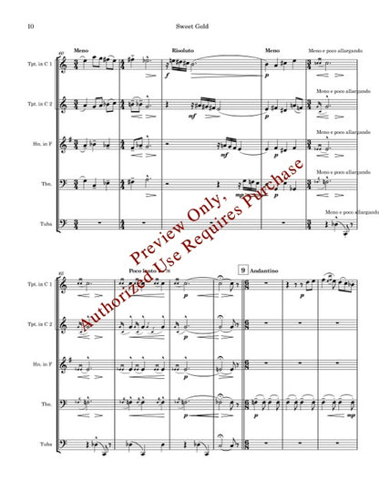 Golden Suite for Brass Quintet