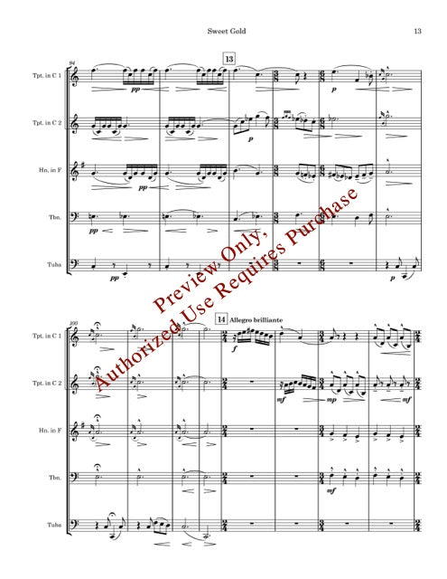 Golden Suite for Brass Quintet