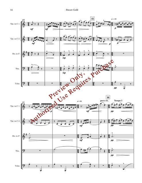 Golden Suite for Brass Quintet