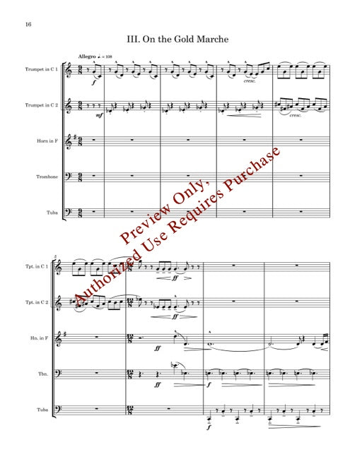 Golden Suite for Brass Quintet