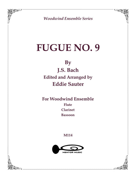 Fugue No. 9 for Woodwind Trio