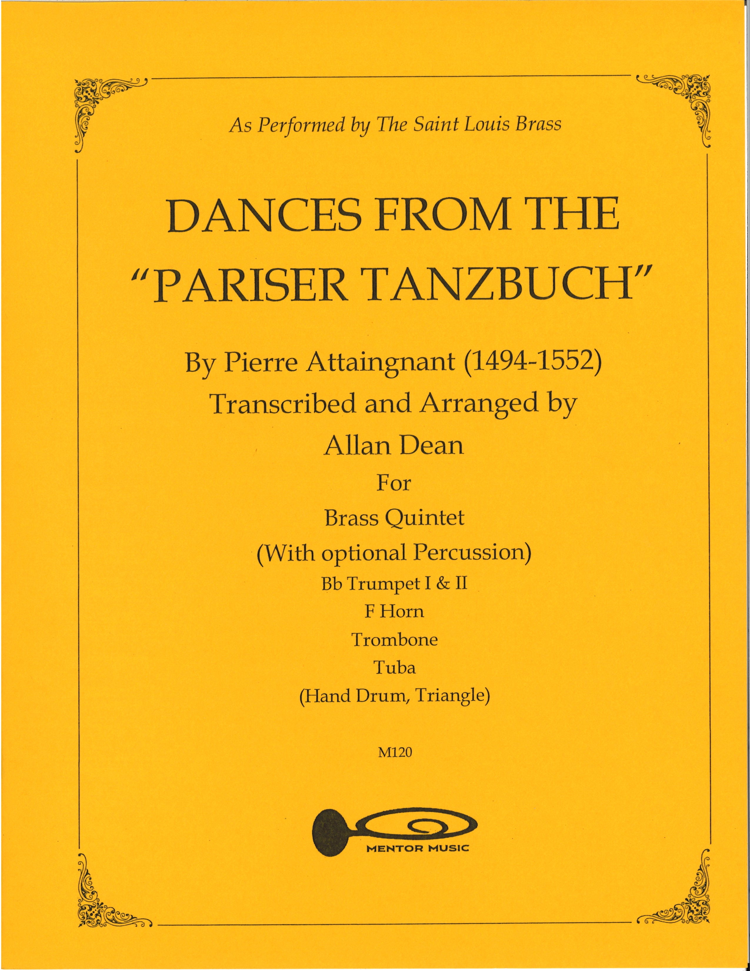 Dances for the Pariser Tanzbuch