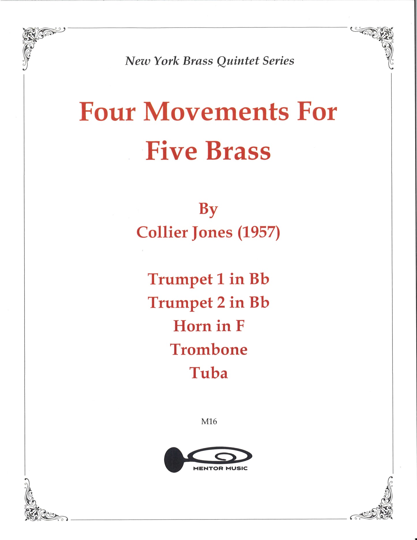 Four Movements for Five Brass (1957) Collier Jones