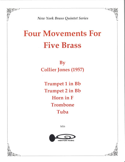 Four Movements for Five Brass (1957) Collier Jones