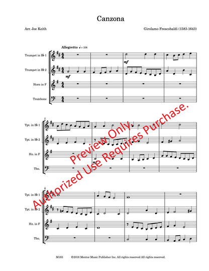 Canzona for Brass Quartet (Frescobaldi)
