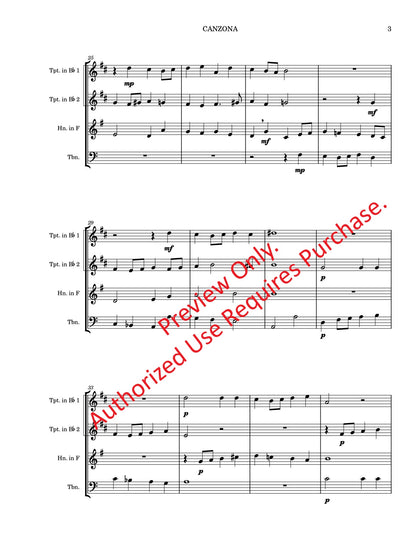 Canzona for Brass Quartet (Frescobaldi)