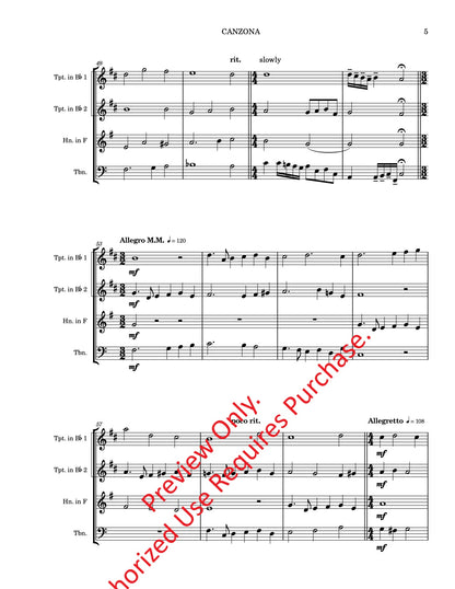 Canzona for Brass Quartet (Frescobaldi)
