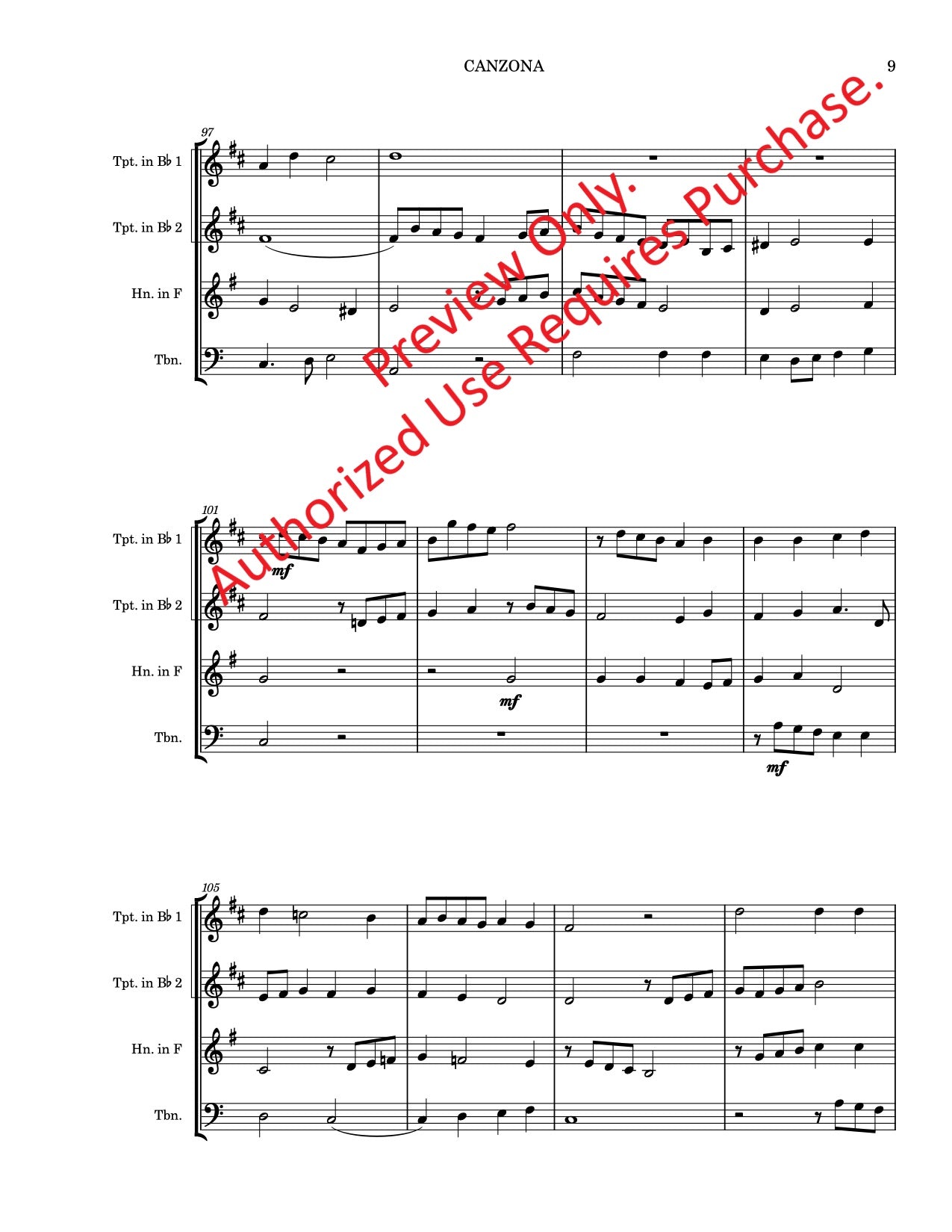 Canzona for Brass Quartet (Frescobaldi)