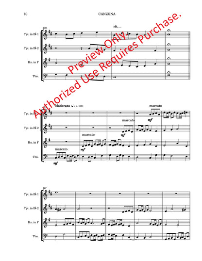 Canzona for Brass Quartet (Frescobaldi)