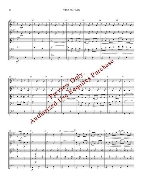 Melodies From Mexico for Brass Quintet