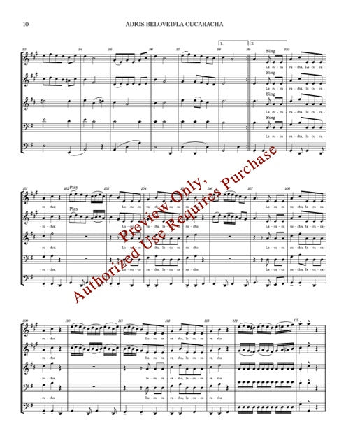 Melodies From Mexico for Brass Quintet
