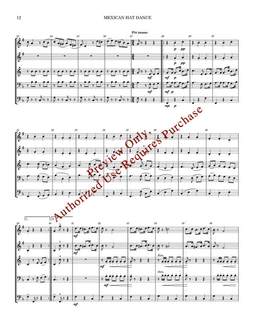 Melodies From Mexico for Brass Quintet