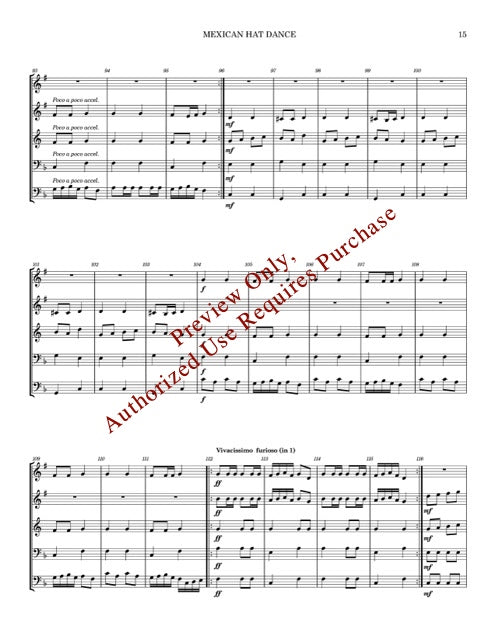 Melodies From Mexico for Brass Quintet