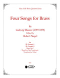 Four Songs for Brass by Ludwig Maurer
