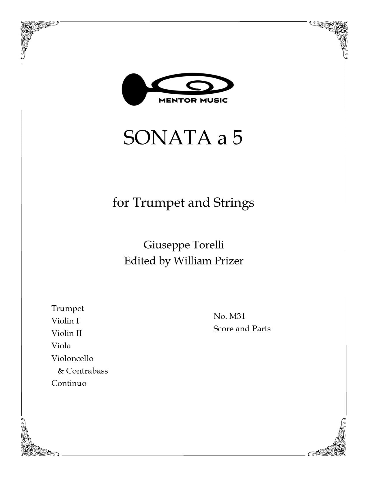 Sonata A 5 for Trumpet, Strings, and Continuo