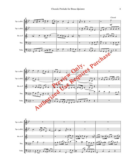 Chorale Prelude for Brass Quintet